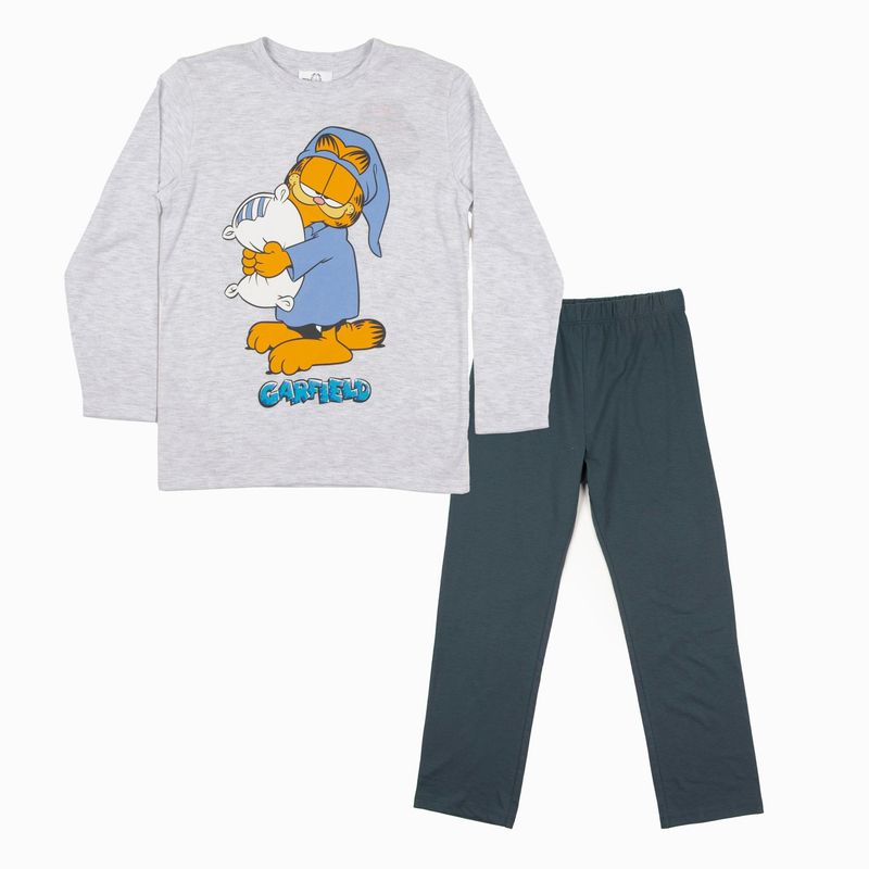 GARFIELD - Pijama Largo Niño Sleep Gris Garfield