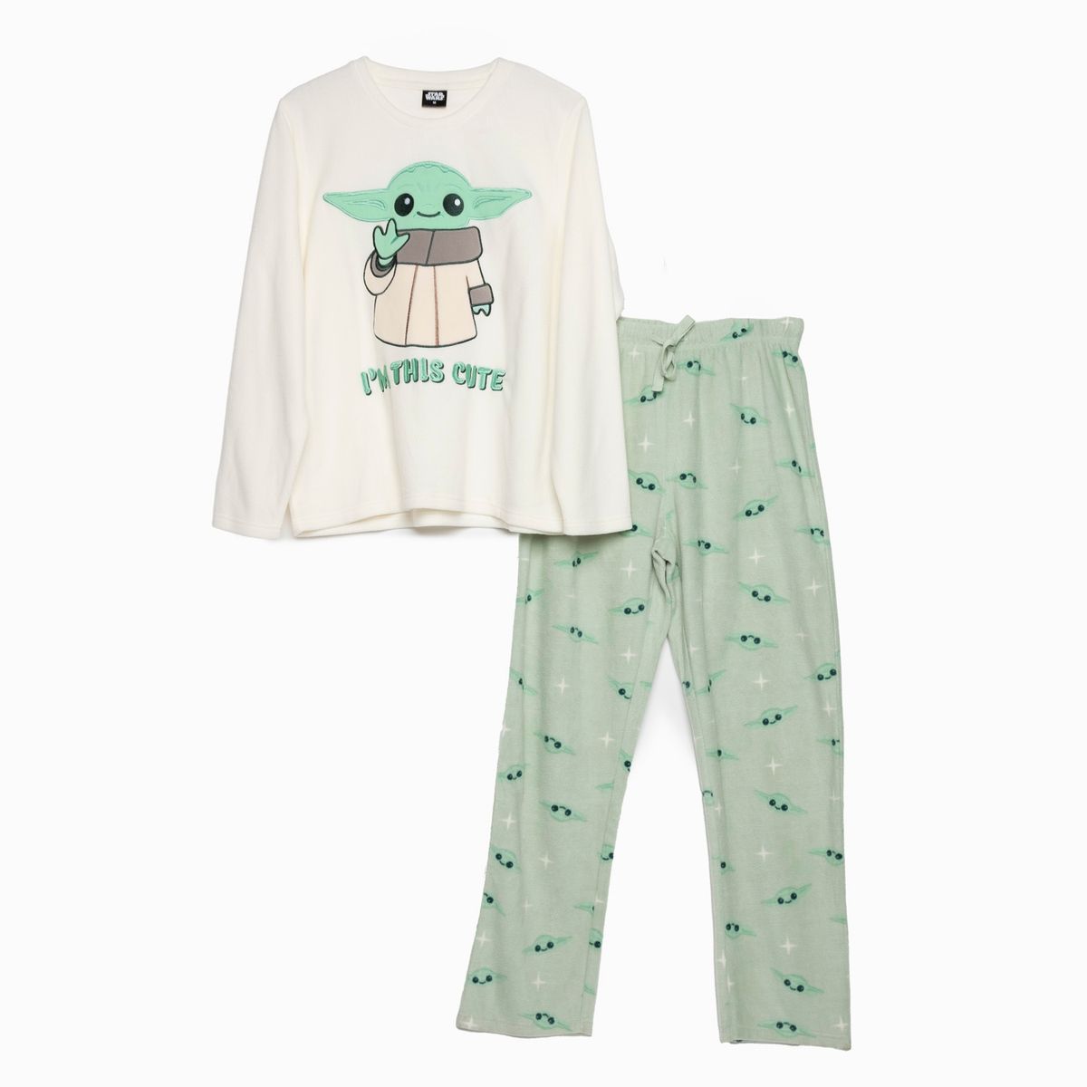 STAR WARS - Pijama Largo Mujer Mandalorian Verde Star Wars