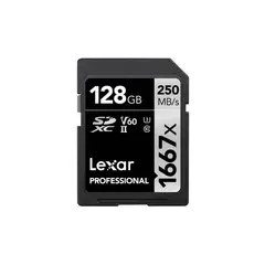 LEXAR - TARJETA SD PROFESSIONAL 1667X 128GB SDXC UHSII