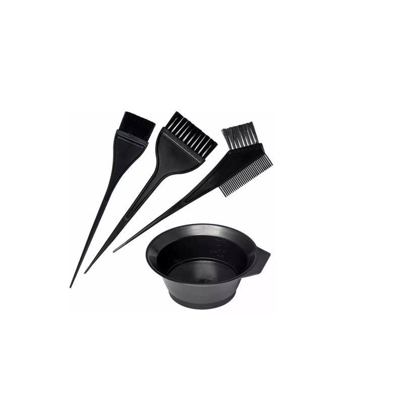 GENERICO - Pack Pocillo + Cepillos Peluquería Para Teñido Pelo Cabello