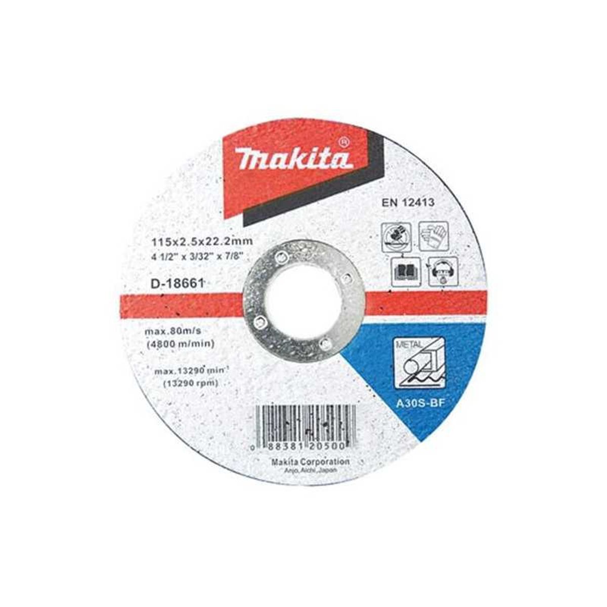 MAKITA - Pack 10 Discos Corte Metal 4-1/2 D-18661