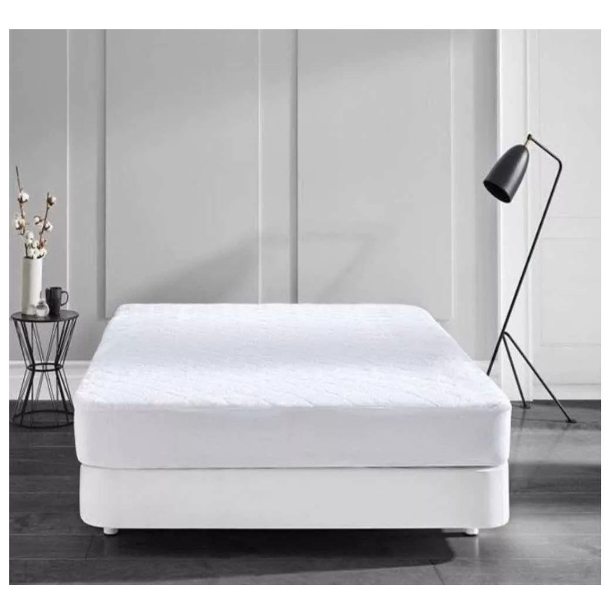 GENERICO - Funda Cubre Colchón Impermeable 1 Plaza 190x90+30 Cm