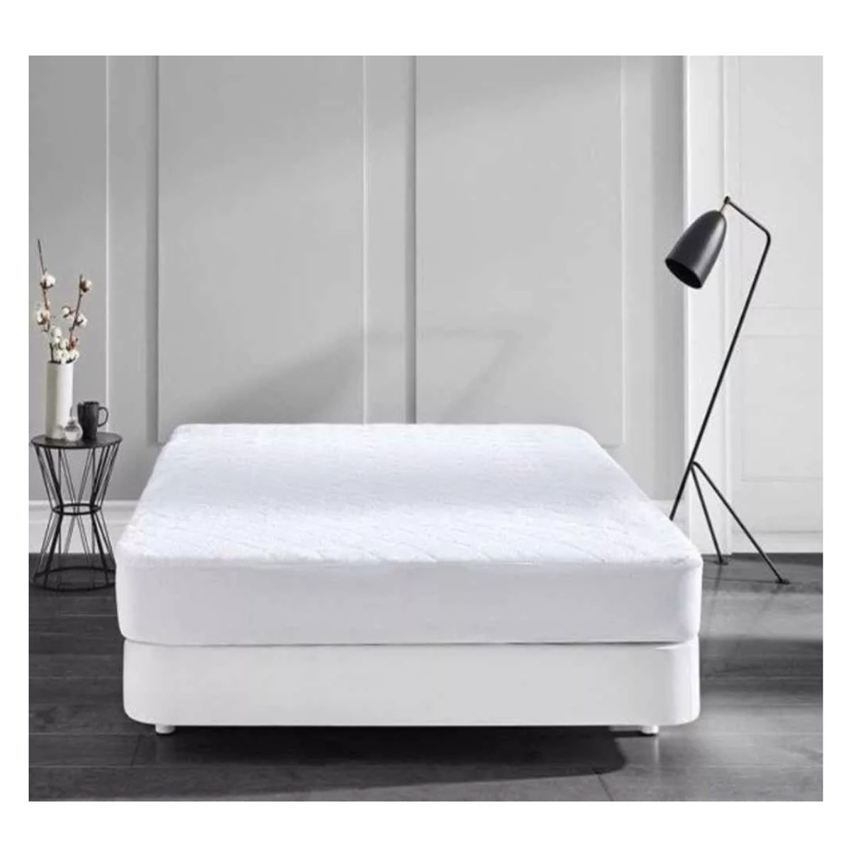 GENERICO - Funda Cubre Colchón Impermeable 1 Plaza 190x90+30 Cm