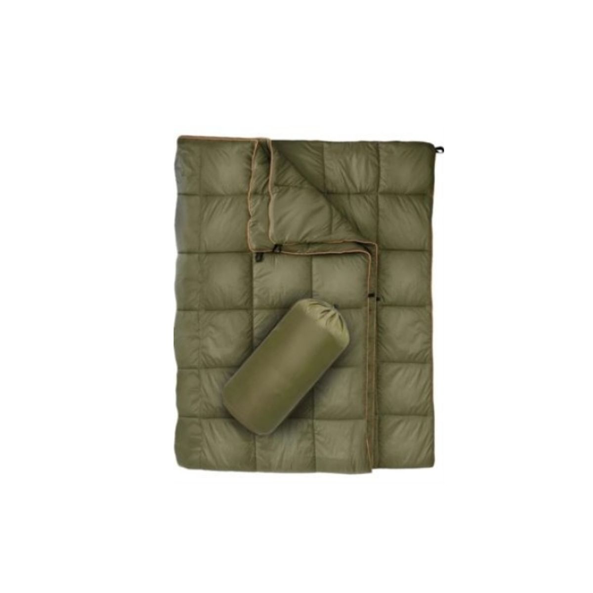 MANTA - Manta Esponjosa Extra Cálida Acampar Verde