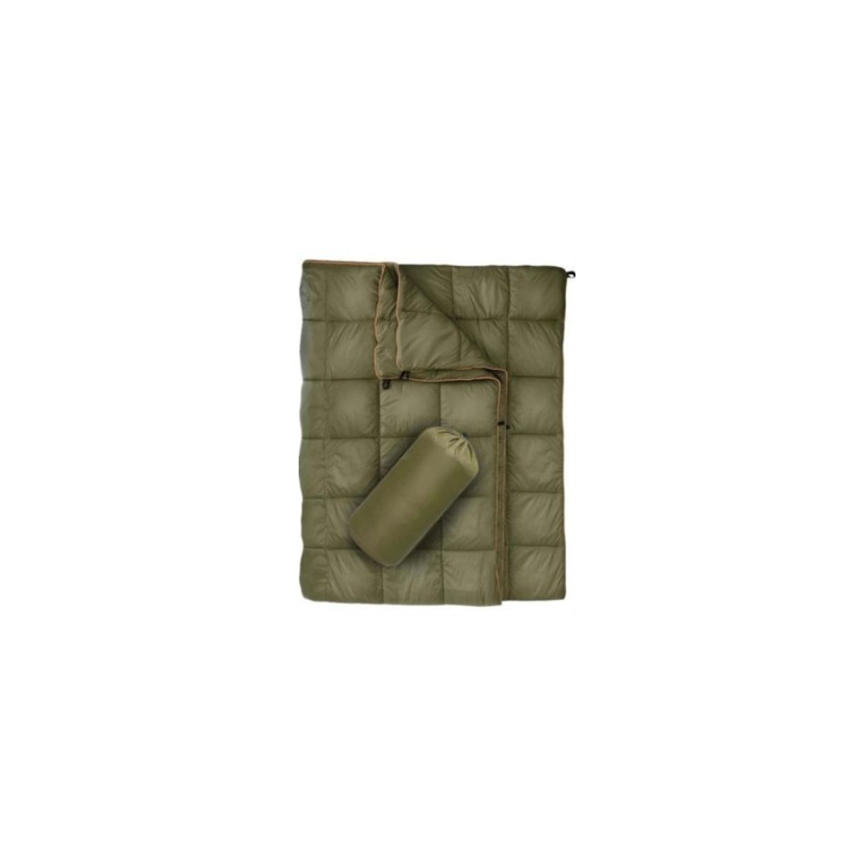 MANTA - Manta Esponjosa Extra Cálida Acampar Verde