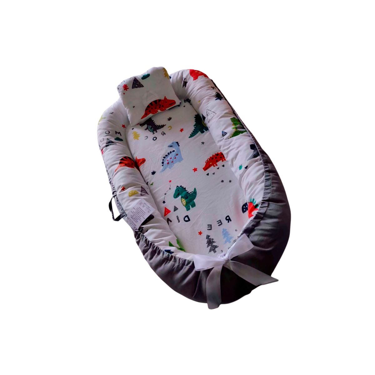 BABYLUNA - Cama Cojín Nido Colecho Con Almohada De Algodón Reforzada D8