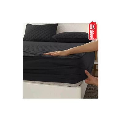 Imagen 2 del producto Cubre Colchon Impermeable 2 Plazas + Fundas