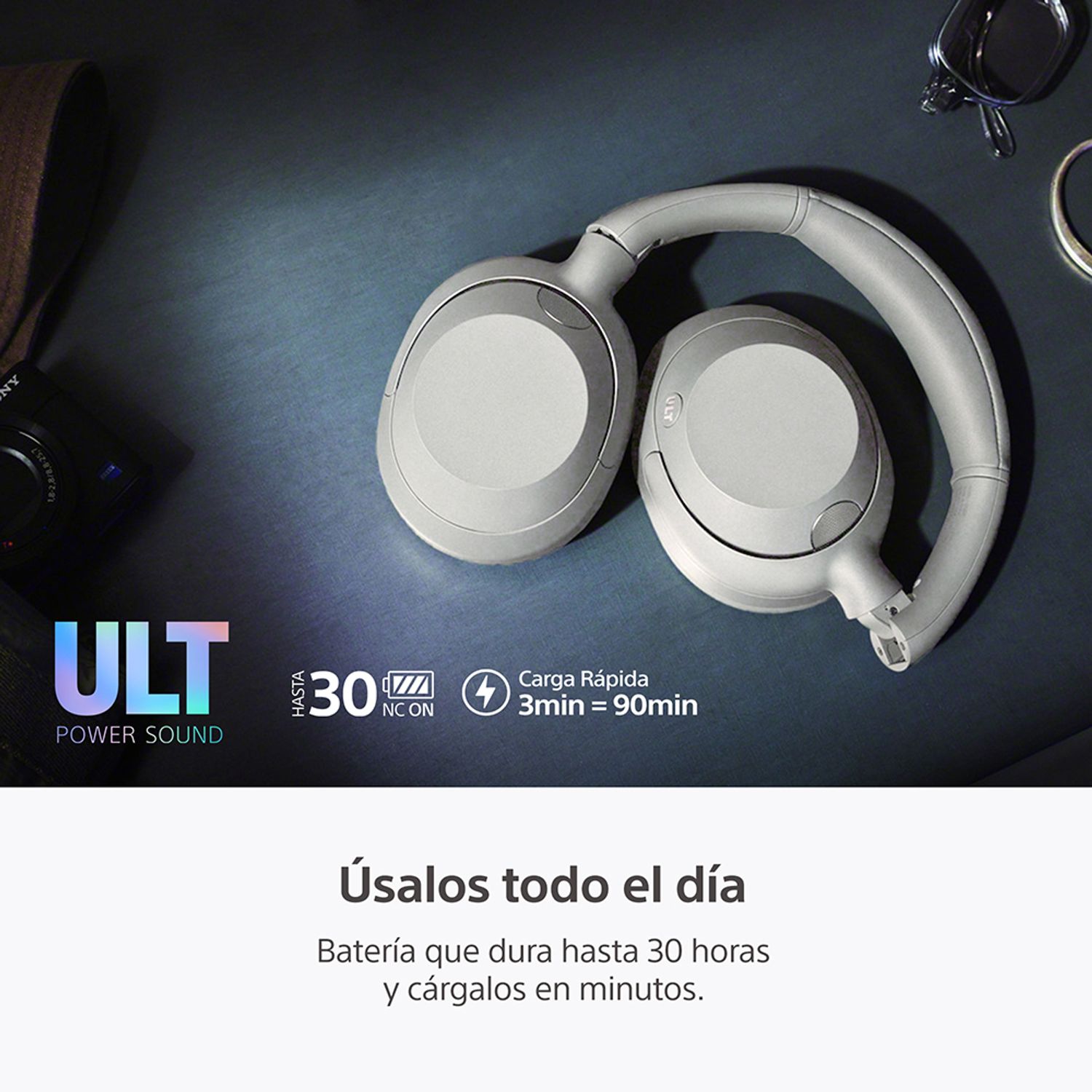 SONY Audífonos Bluetooth con Cancelación de Ruido ULT WEAR WH