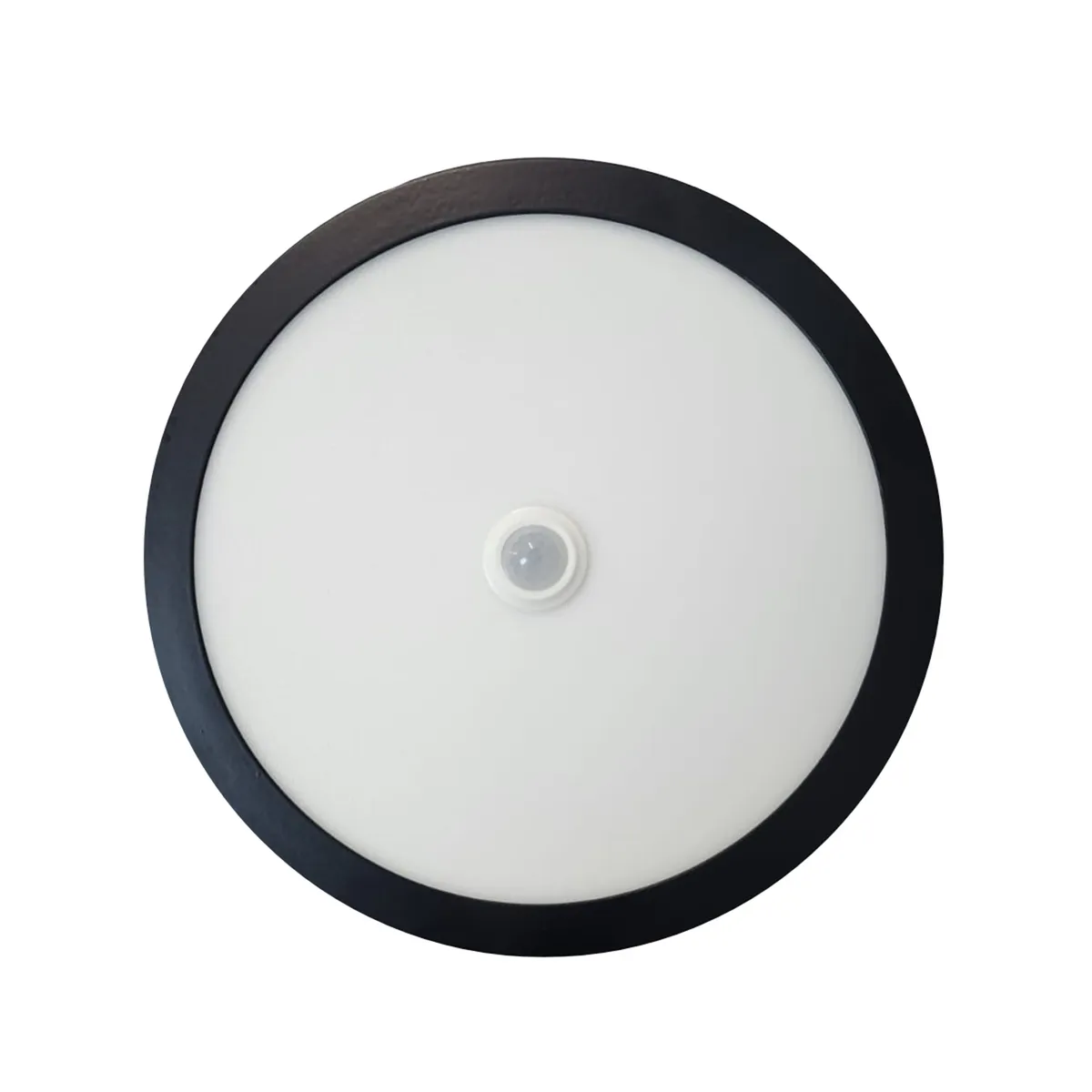 AVC - Panel Redondo LED ECO Sobrepuesto Negro Con Sensor 18W Cálido
