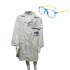 GENERICO - Disfraz De Doctor Delantal + Lentes Para Niños