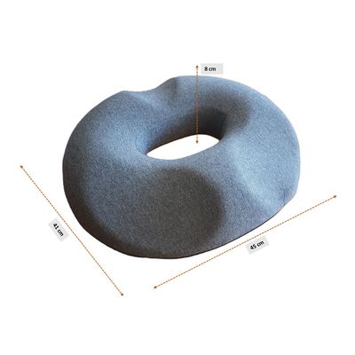 Imagen 2 del producto Cojín Picarón Ortopédico Viscoelástico para Asiento - Gris