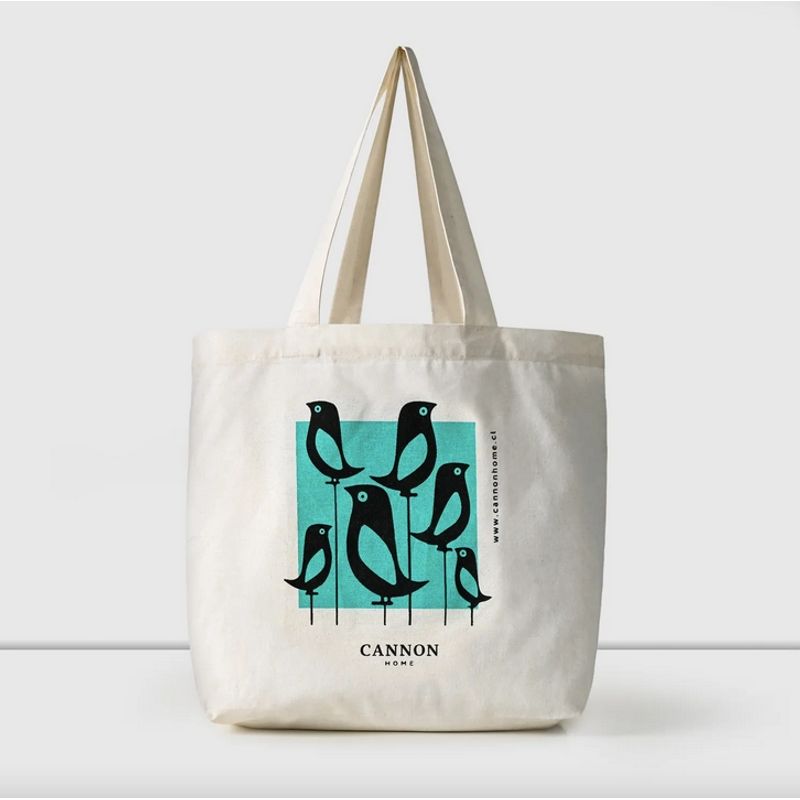CANNON - Bolsa Reutilizable Pajaritos BIRDS 45x36Cm Cannon