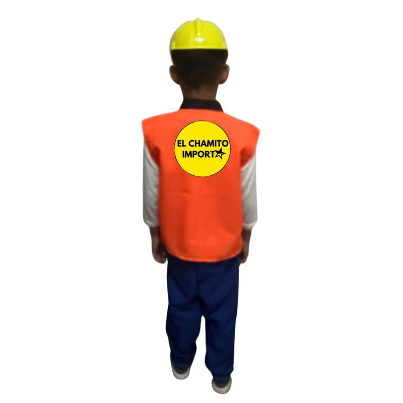 GENERICO - Disfraz De Constructor Para Niños Con Casco Y Juguetes