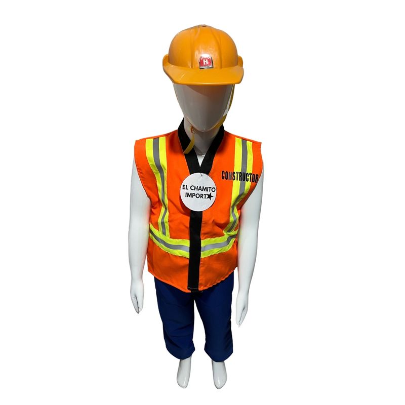 GENERICO - Disfraz De Constructor Para Niños Con Casco Y Juguetes