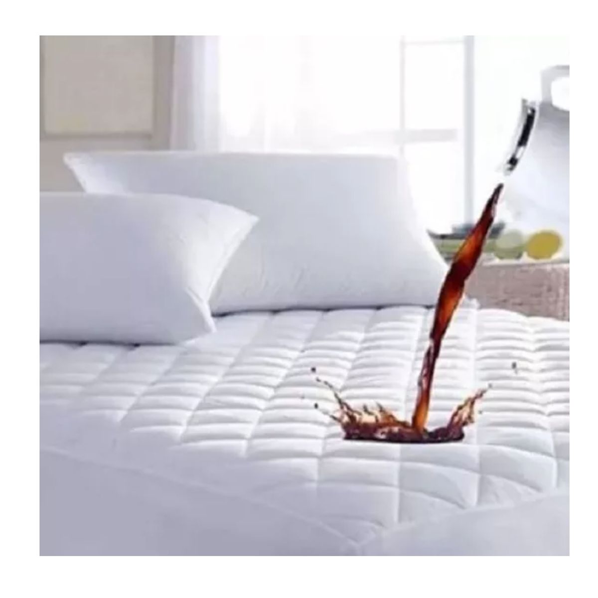 GENERICO - Funda Cubre Colchón Impermeable 1 Plaza