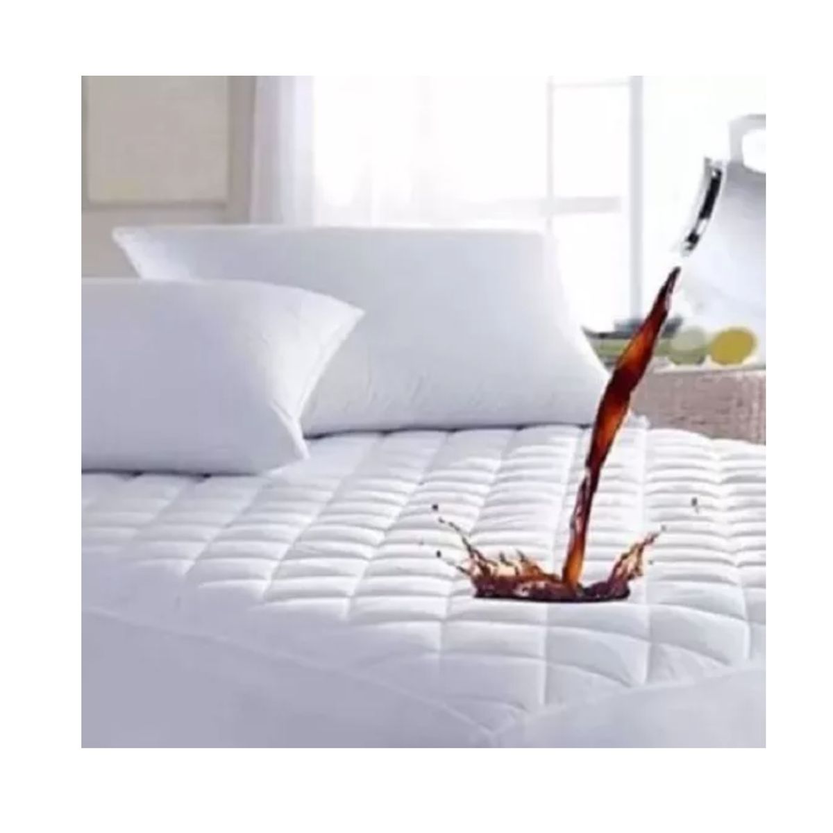 GENERICO - Funda Cubre Colchón Impermeable 1 Plaza