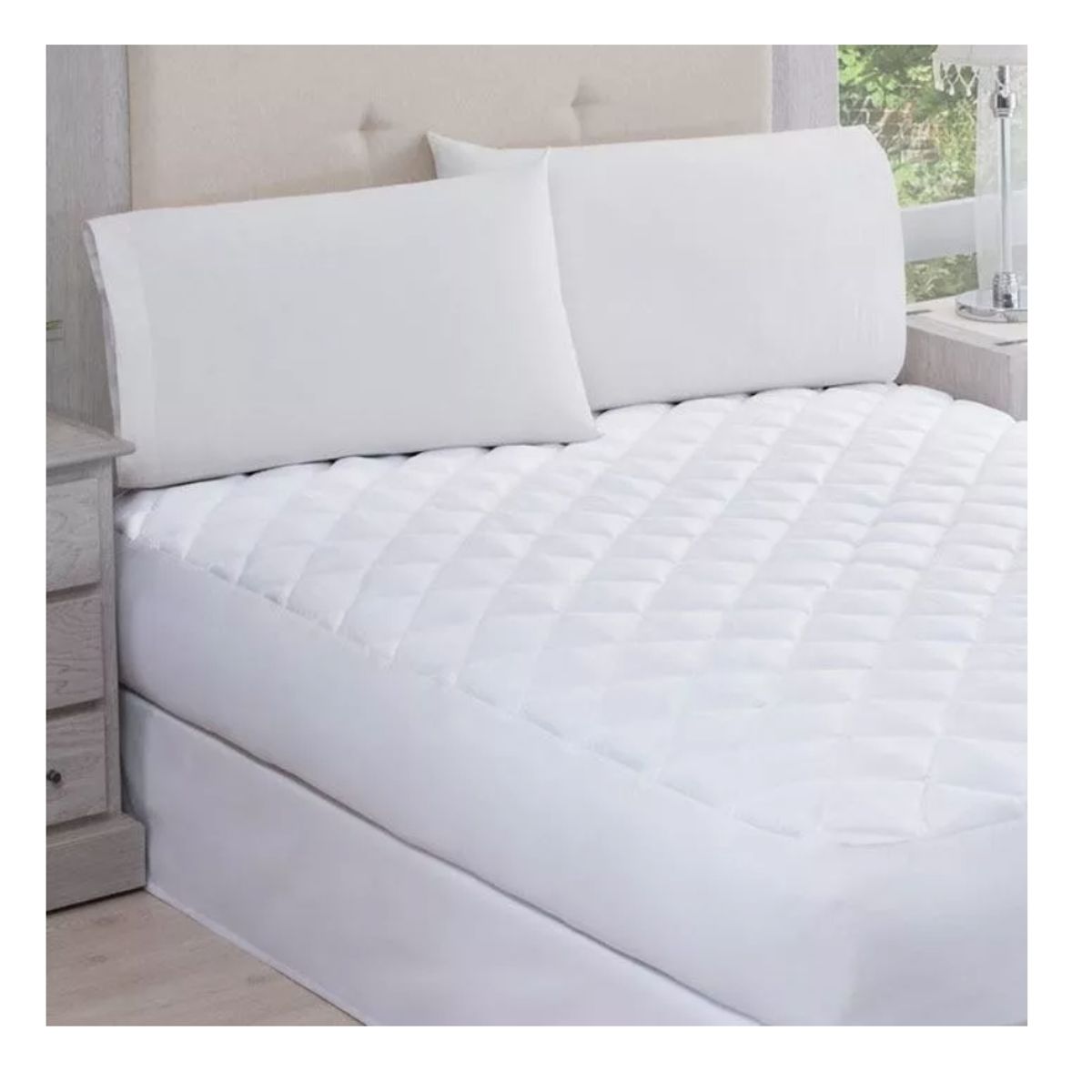 GENERICO - Funda Cubre Colchón Impermeable 1 Plaza