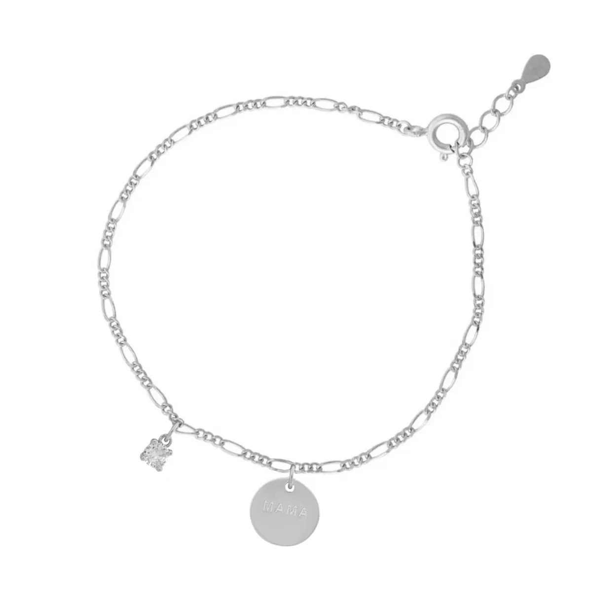 BOAZ JOYAS - PULSERA MAMÁ SIEMPRE PLATA