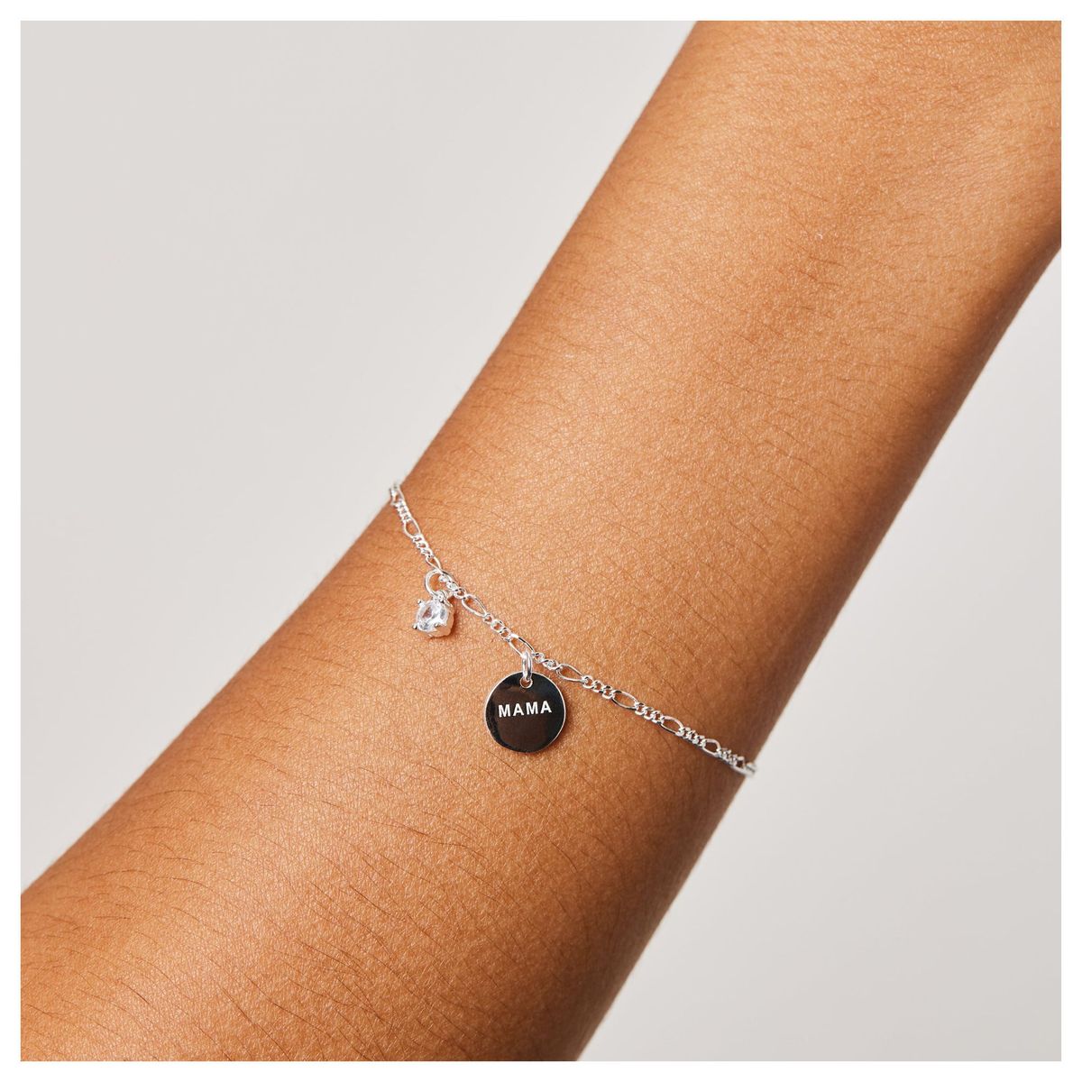 BOAZ JOYAS - PULSERA MAMÁ SIEMPRE PLATA