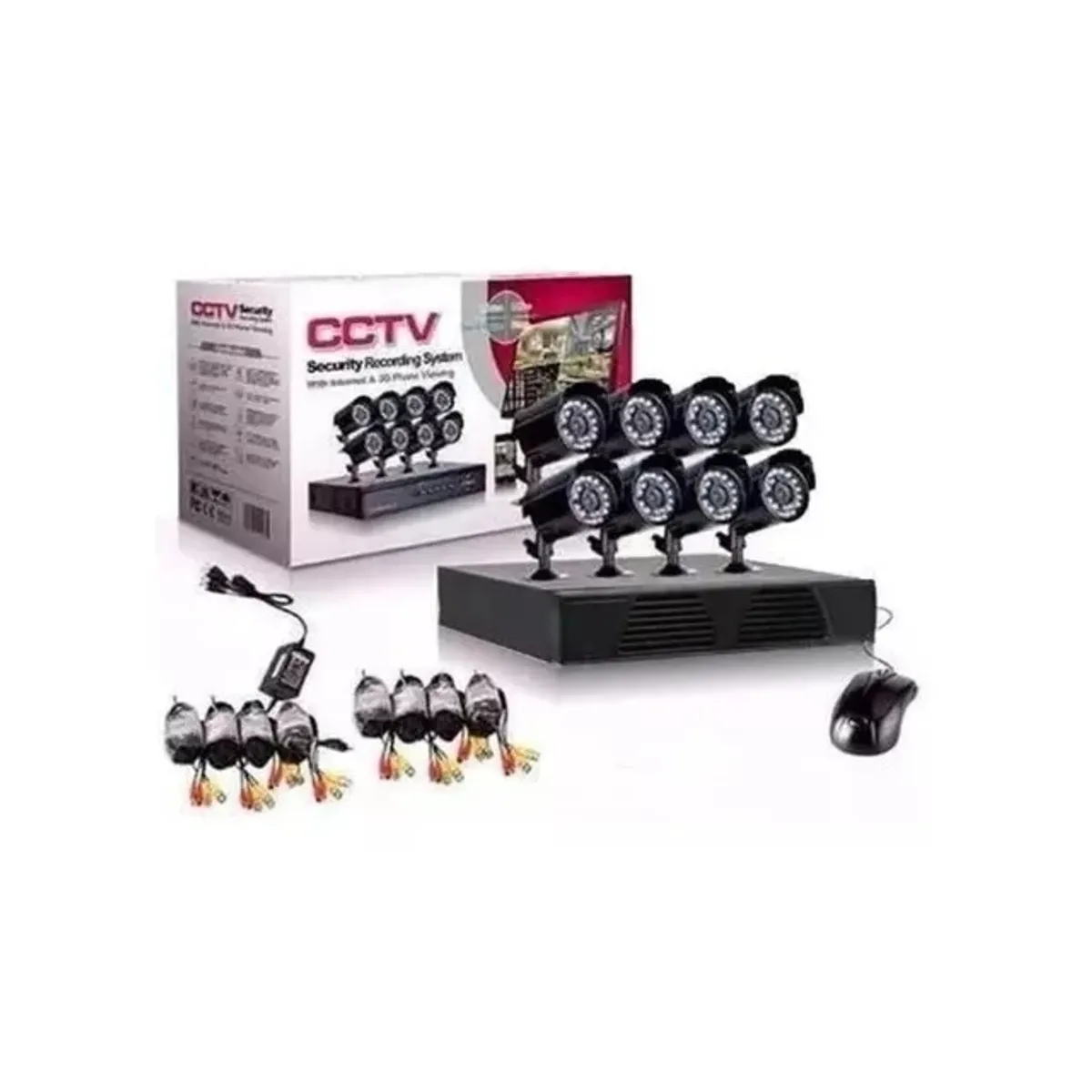 CCTV - Kit CCTV Seguridad DVR 8 Cámaras