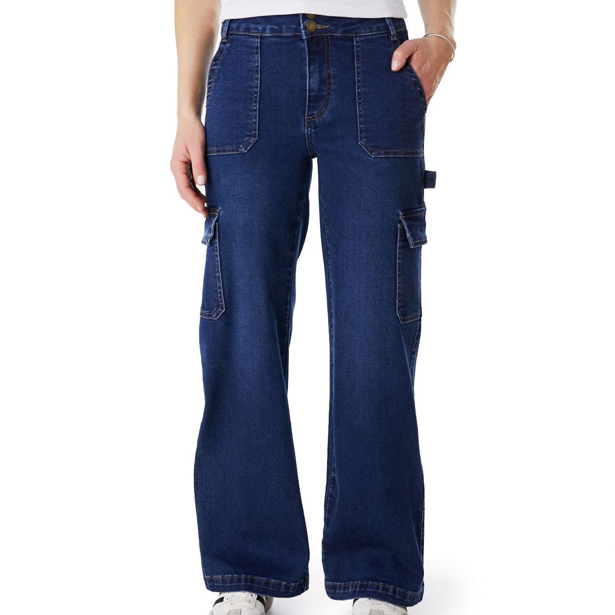 EFESIS - Jeans Cargo Tiro Medio Mujer Efesis