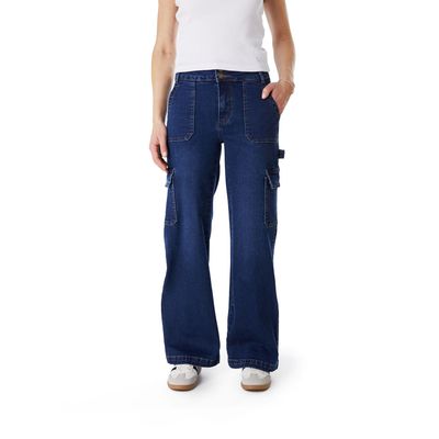 Imagen 2 del producto Jeans Cargo Tiro Medio Mujer
