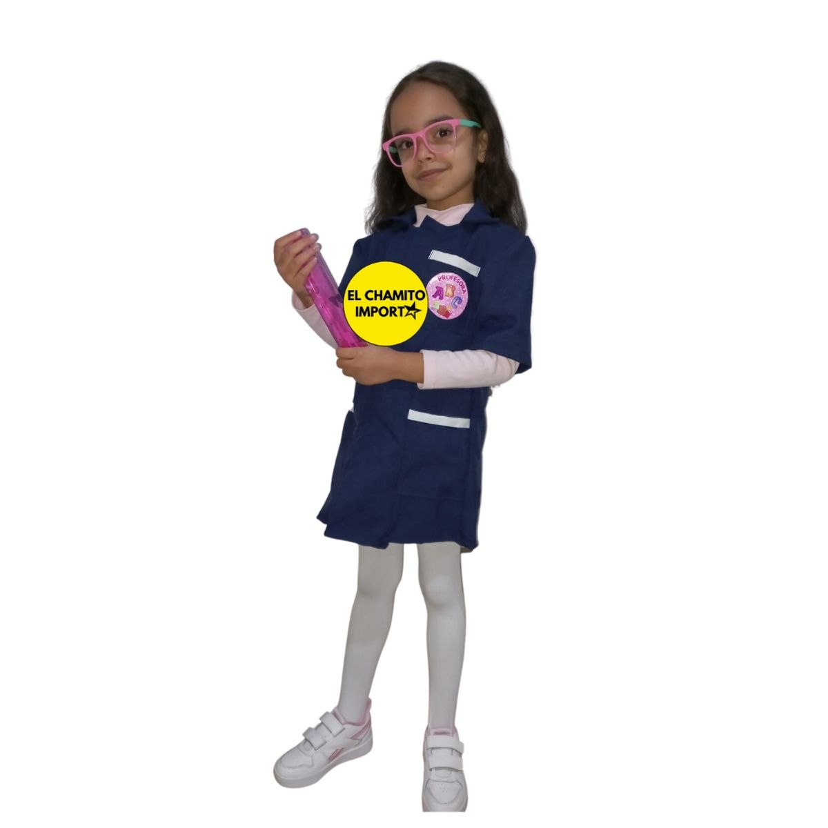 GENERICO - Disfraz De Párvula Delantal + Lentes Para Niños