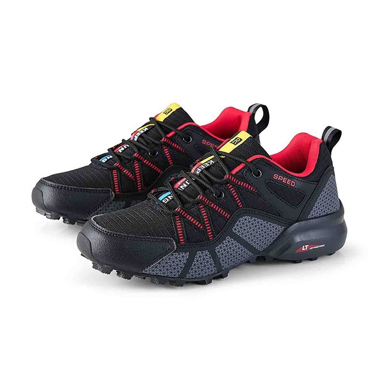 KEEJOIN - Zapatillas caminar al aire libre impermeable comfortable casual Oxford
