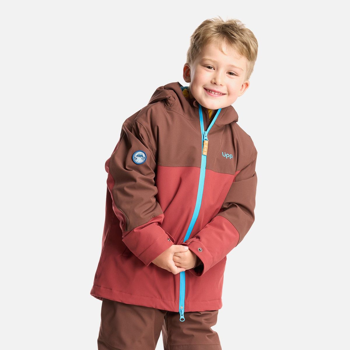 LIPPI - Chaqueta Niño Sierra Nevada B-Dry Steam-Pro Hoody Jacket Burdeo Lippi