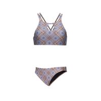 Traje de Baño Mujer Fondo de bikini Print Beige