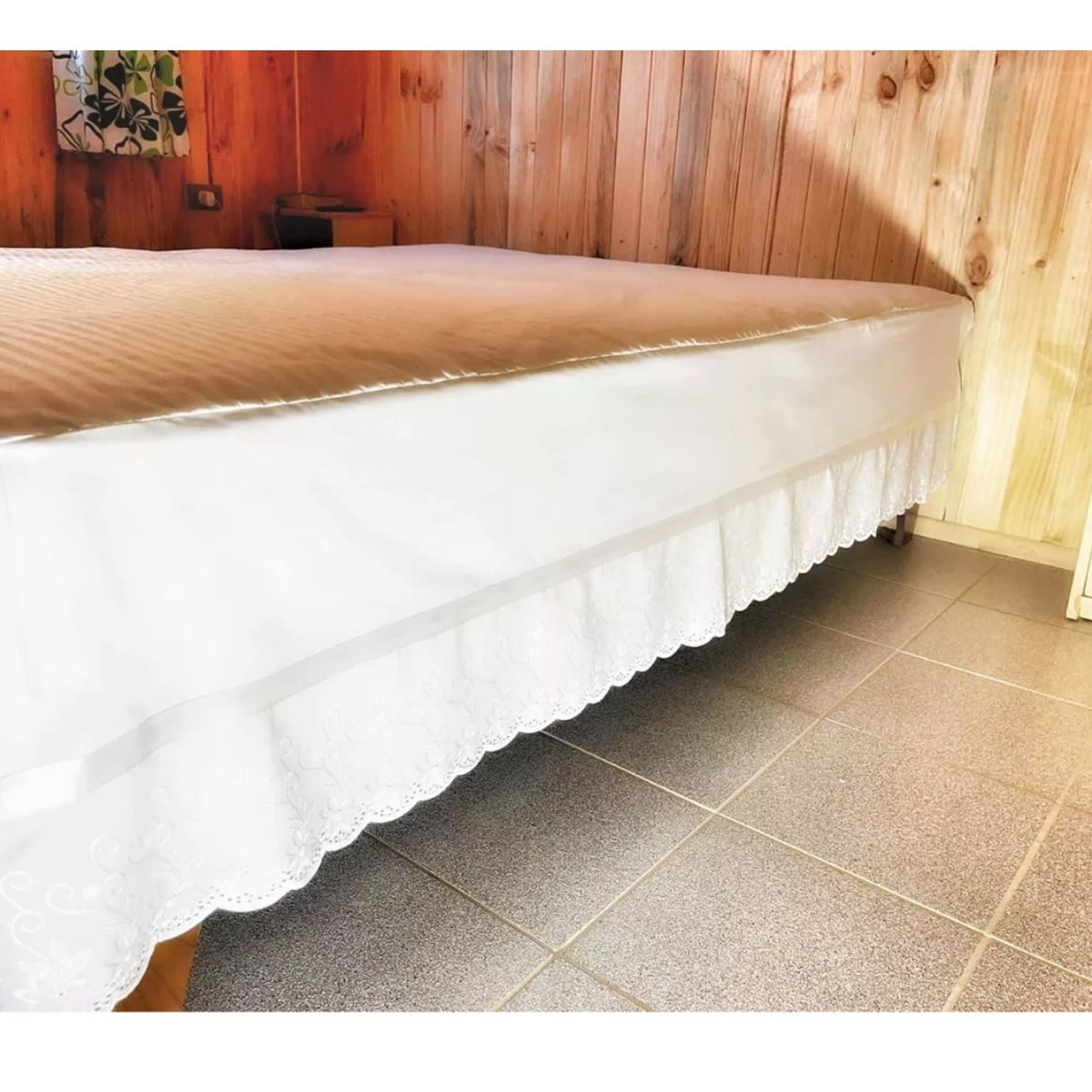 GENERICO - Faldón King Crea 144 Hilos Con Broderie