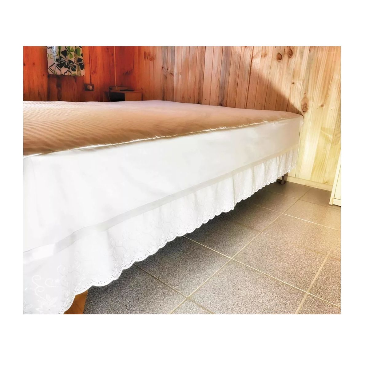 GENERICO - Faldón King Crea 144 Hilos Con Broderie