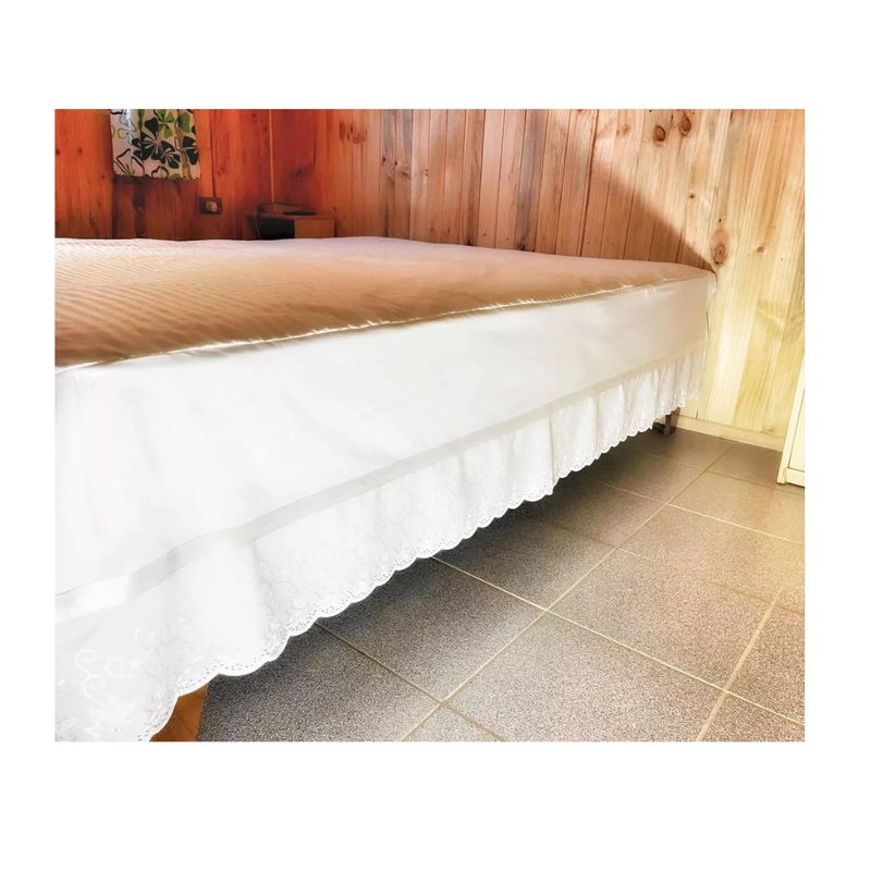 GENERICO - Faldón King Crea 144 Hilos Con Broderie