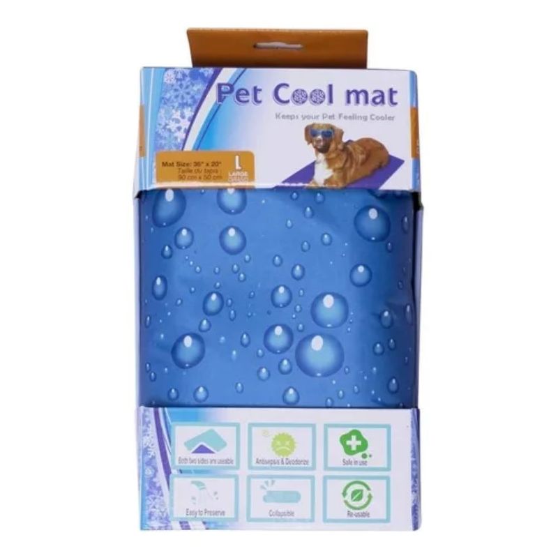 GENERICO - Manta Gel Frio Mascotas Talla L Pet Mat Cool