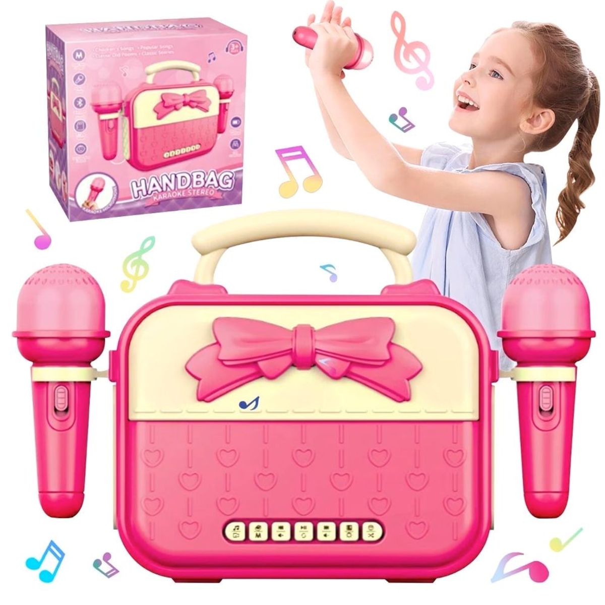 GENERICO - Cartera Musical Con Micrófono Karaoke