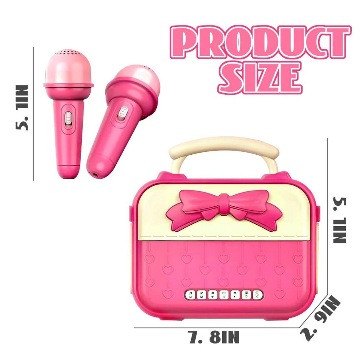 GENERICO - Cartera Musical Con Micrófono Karaoke