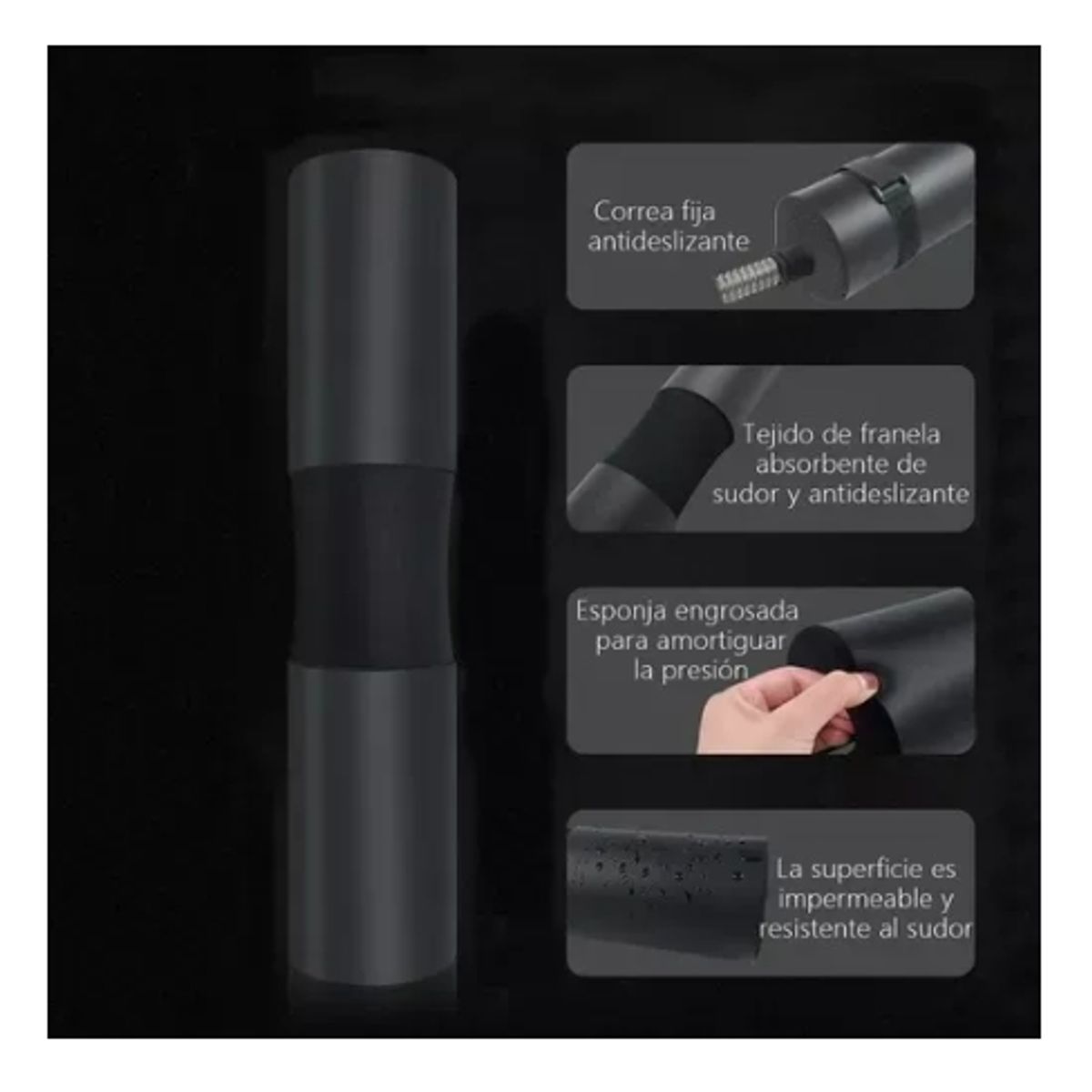 GENERICO - Protector De Cuello Para Levantamiento De Pesas Con Barra