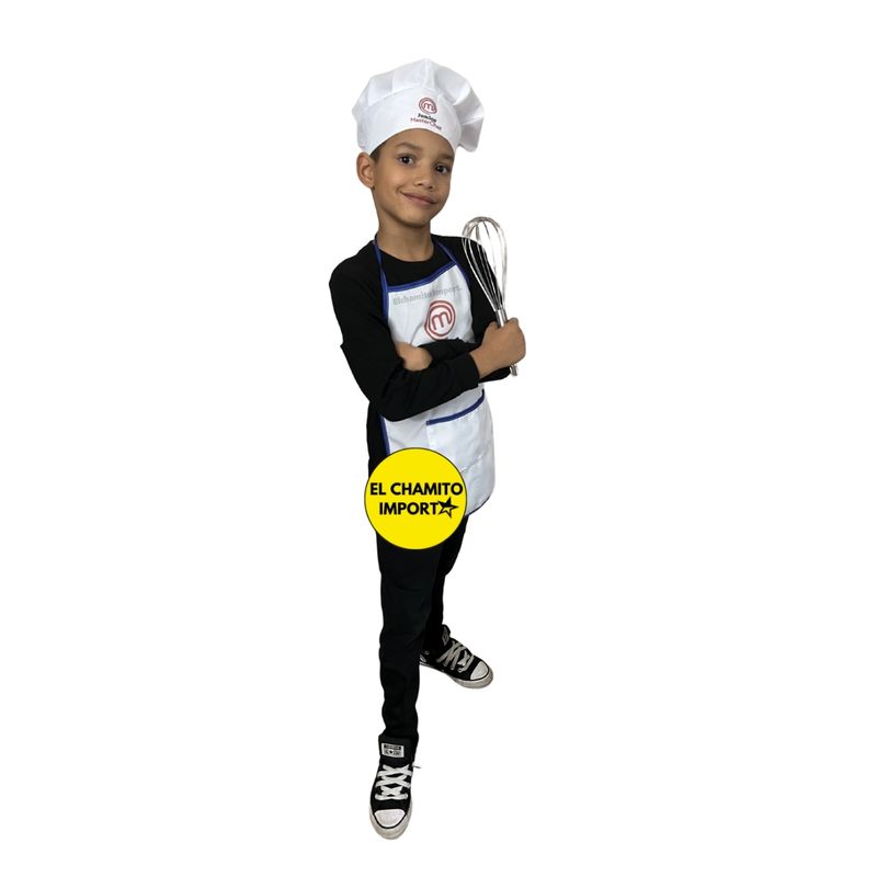 GENERICO - Delantal De Cocina Y Gorro De Chef Para Niños