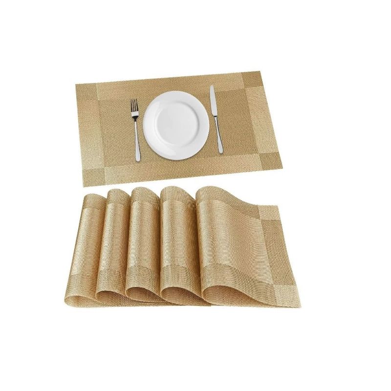 GENERICO - Set 6 Individual De Mesa Impermeable Ecocuero Warrior
