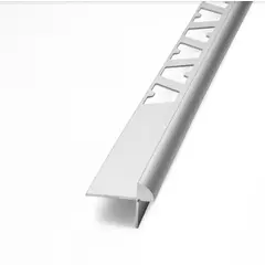 VERONA - Perfil STEP- Aluminio Cromo Mate para Piso Vinilico