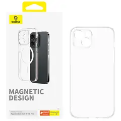BASEUS - Carcasa Transparente Ultra Delgada MagSafe iPhone 15 Pro