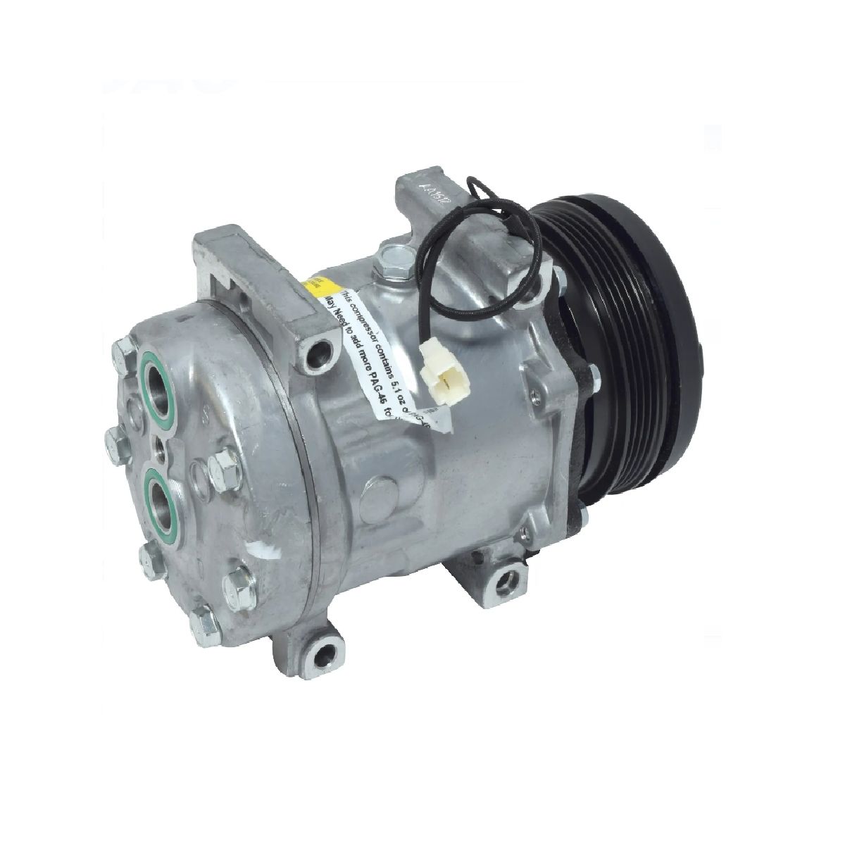 SANDEN - Compresor de AC 7H15 4PK 12V 112MM M. D TAPA QC 8147 SANDEN