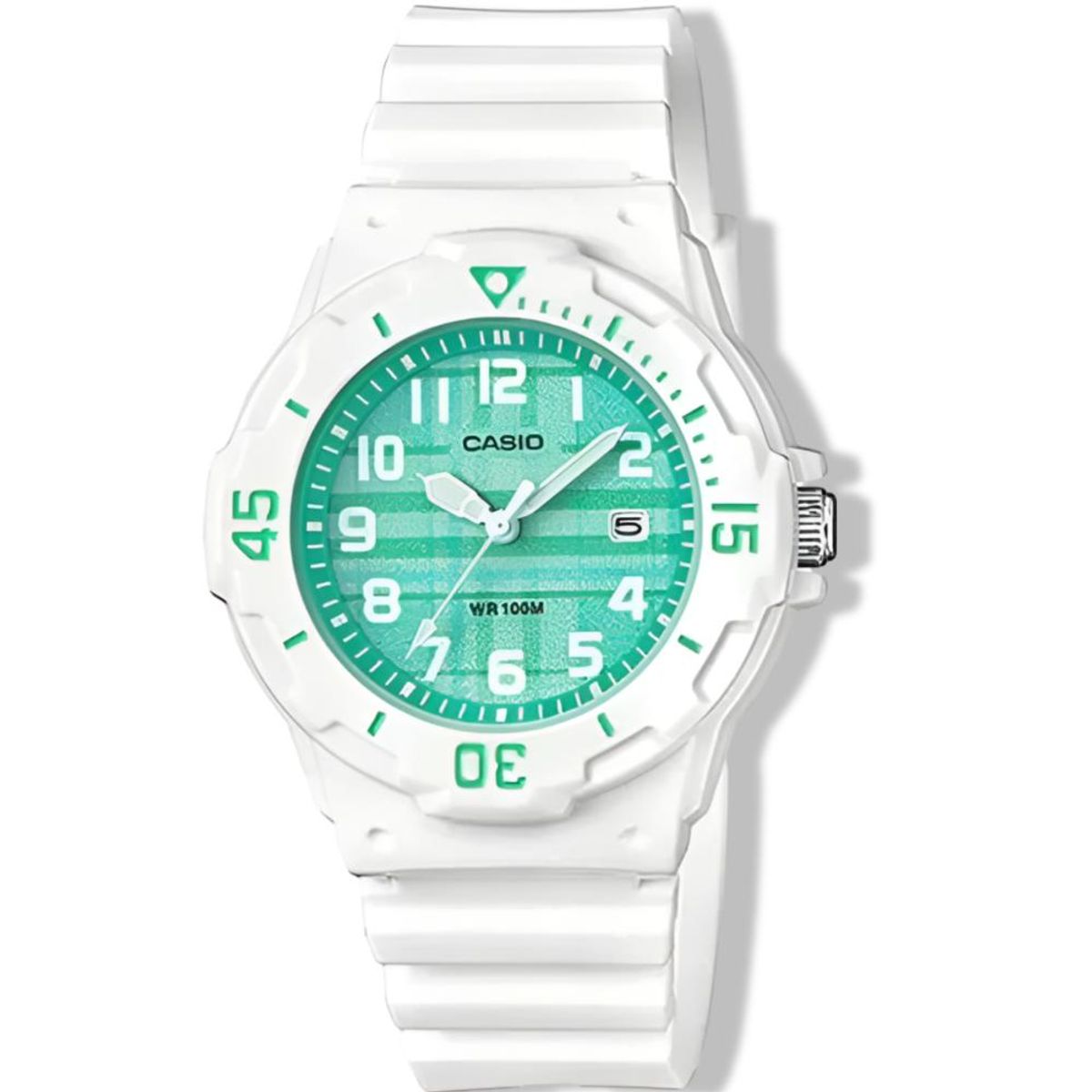 CASIO - Reloj Casio de Niña LRW-200H-3CVDF Blanco / Verde - Blanco