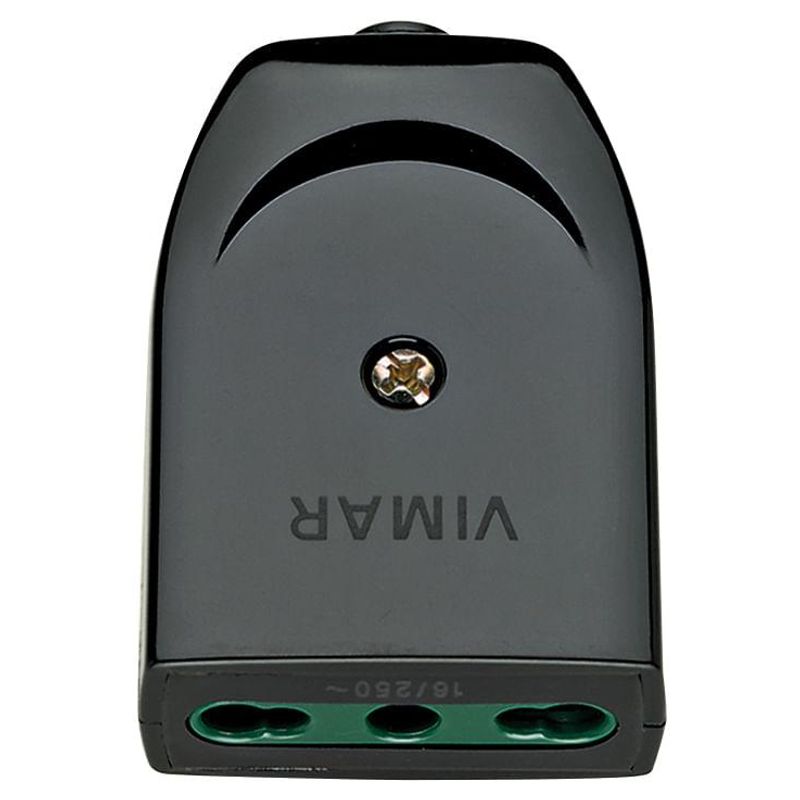VIMAR - ENCHUFE HEMBRA VOLANTE 10-16A  2P+T NEGRO Vimar