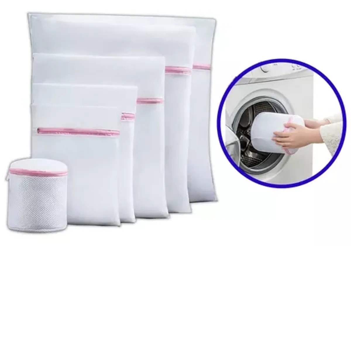 GENERICO - Set De 6 Bolsas Malla Para Lavar Ropa Delicada Lavadora