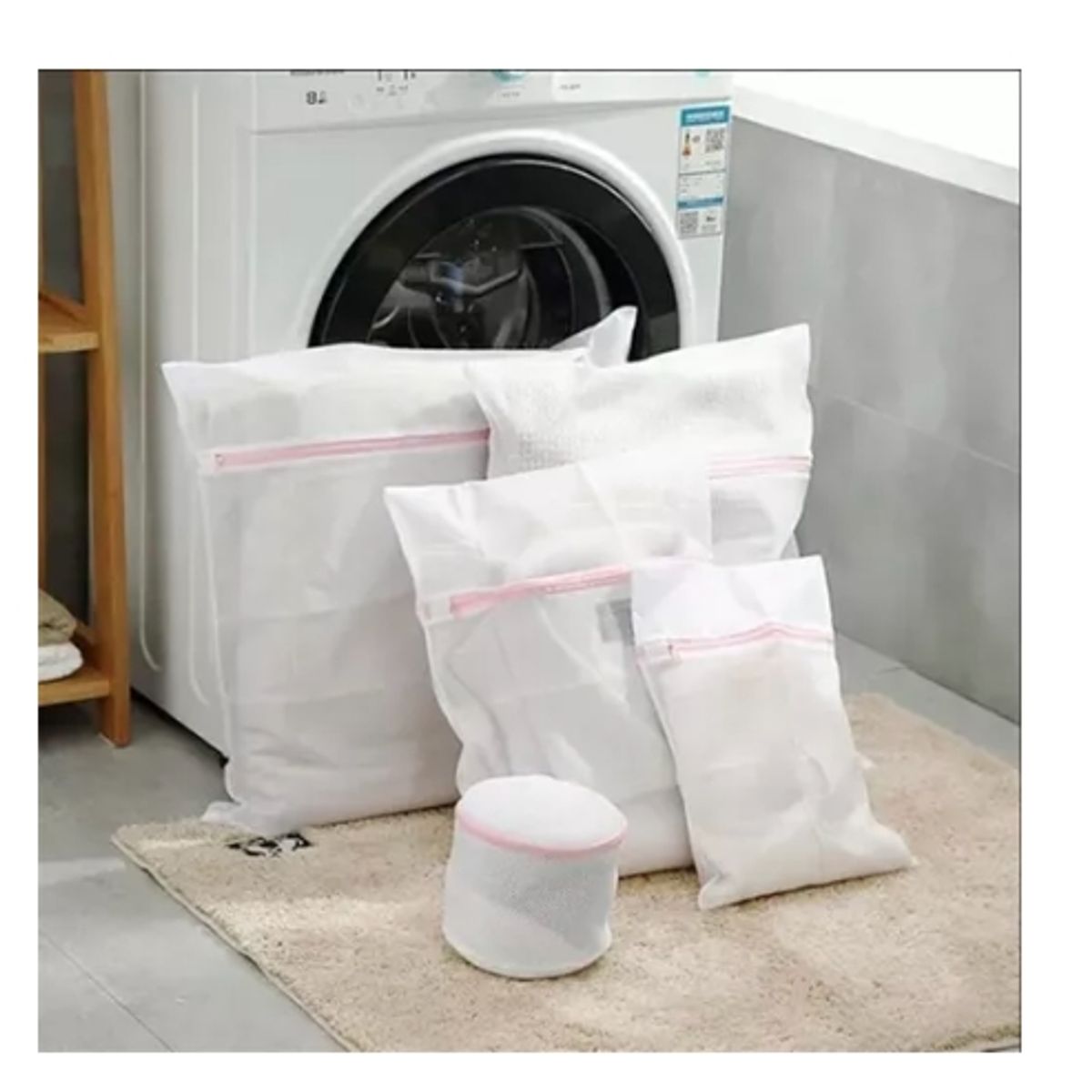 GENERICO - Set De 6 Bolsas Malla Para Lavar Ropa Delicada Lavadora