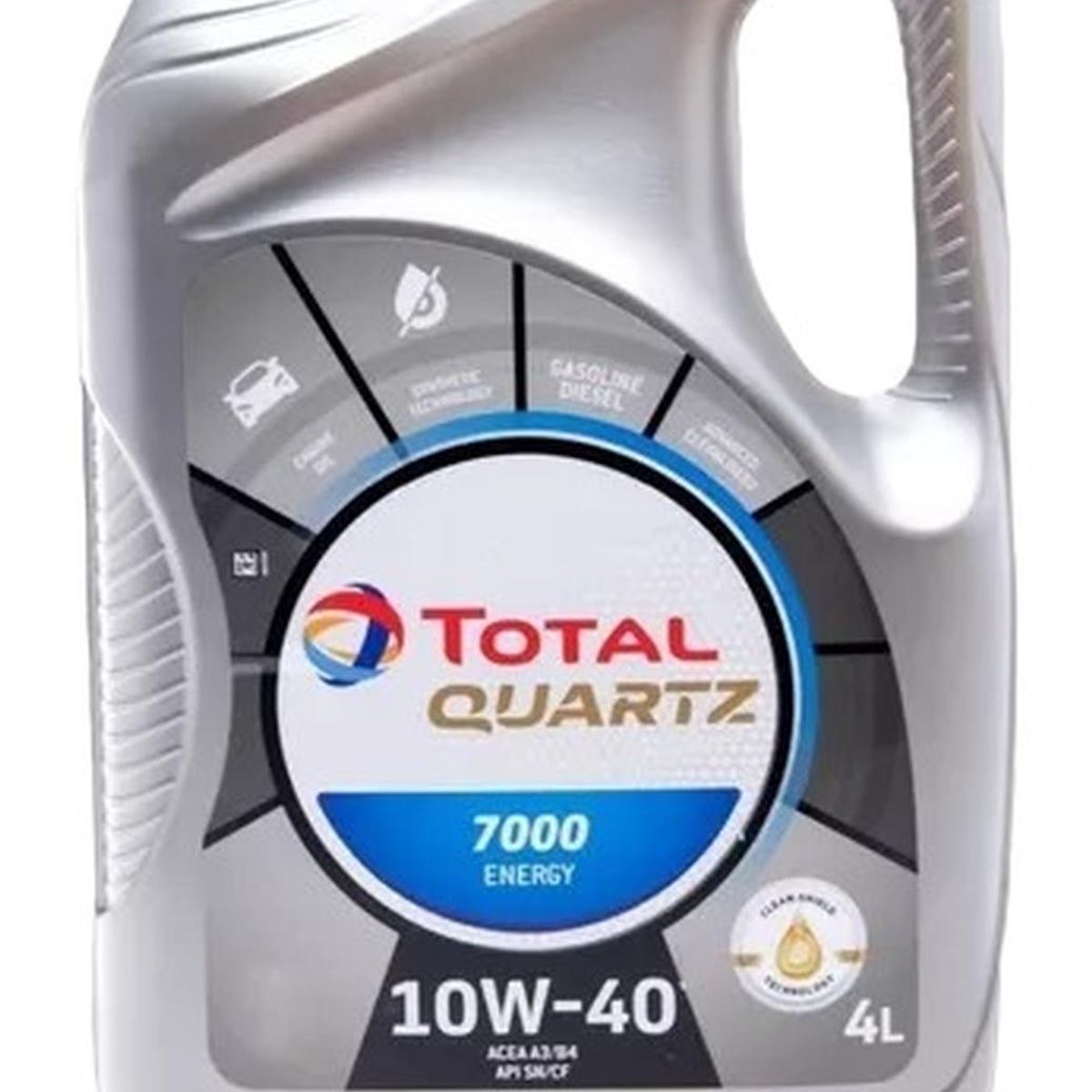 TOTAL - Aceite motor 10W40  marca Total Quartz 7000 4 Litros