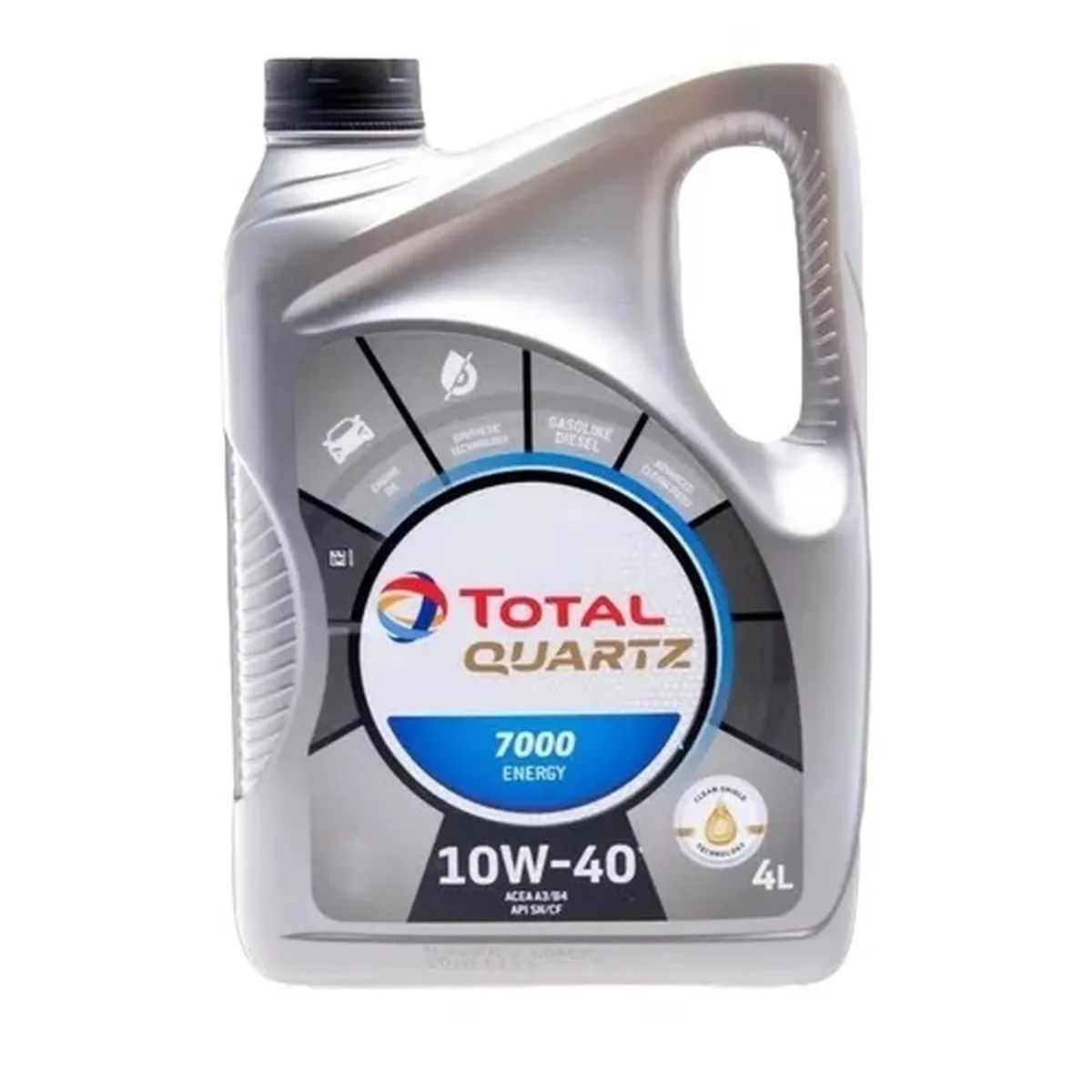 TOTAL - Aceite motor 10W40  marca Total Quartz 7000 4 Litros