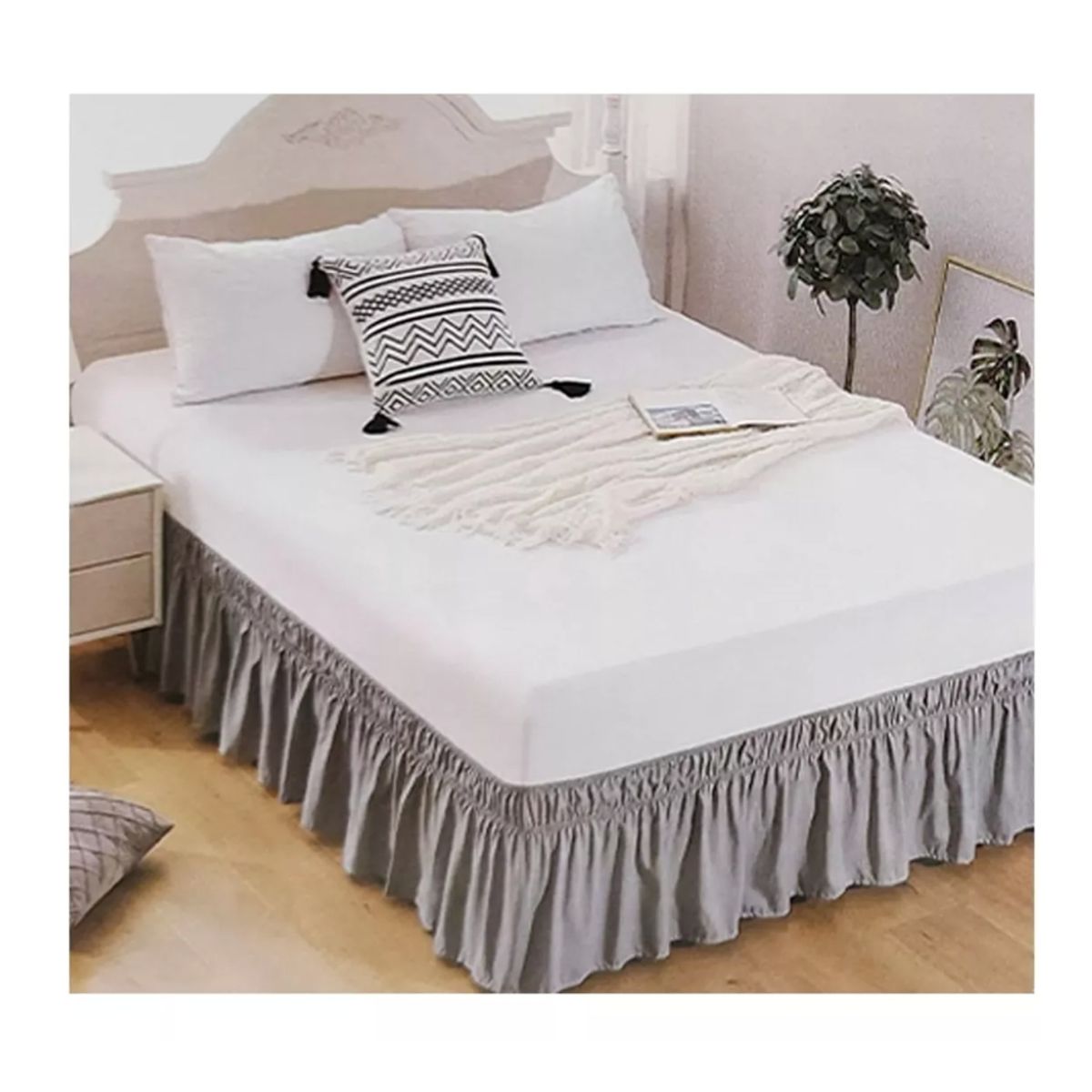 GENERICO - Faldon Para Cama  (king) Elasticado Colores