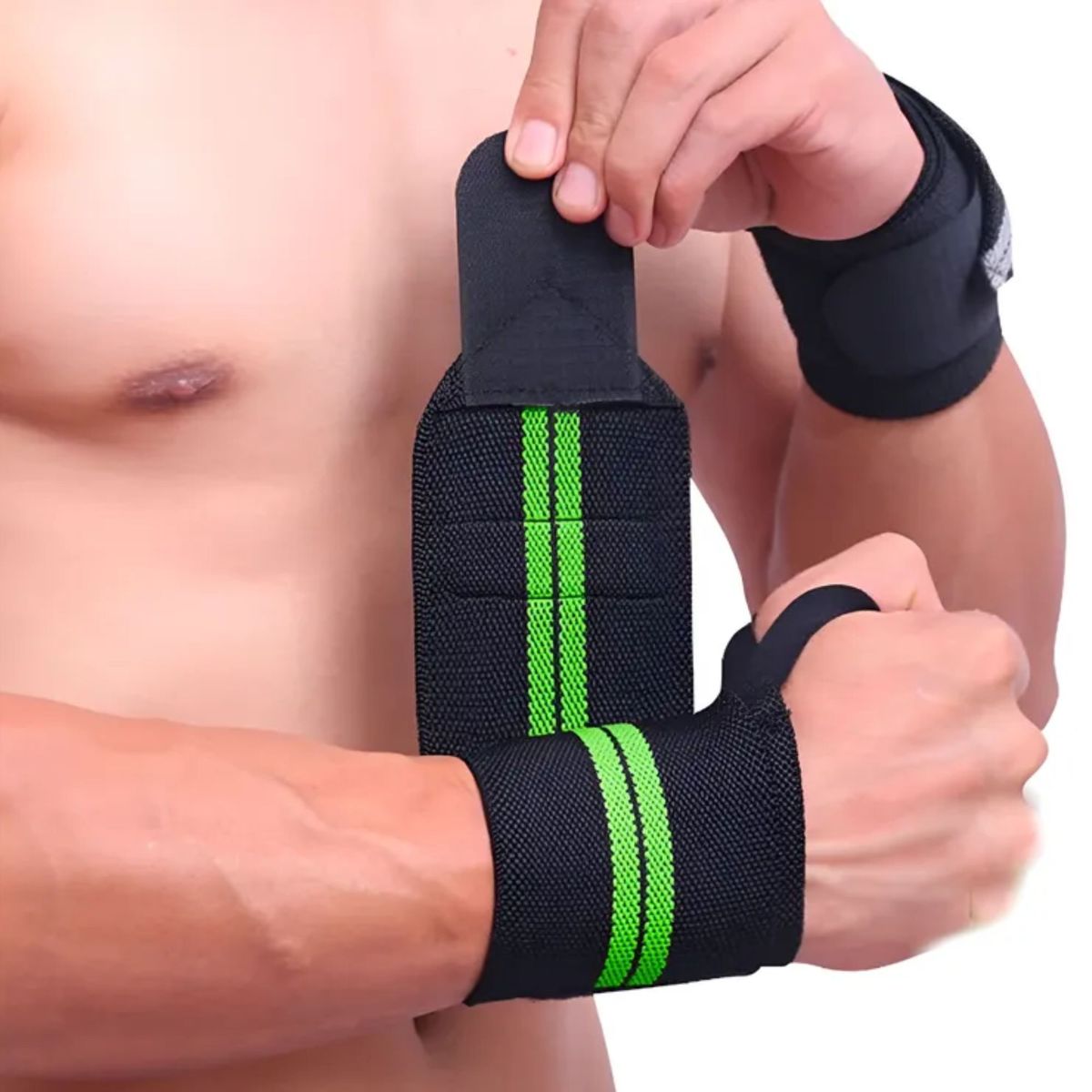 TORPEDO - Par Muñequera Deportiva Elástica Ajustable Crossfit Gym